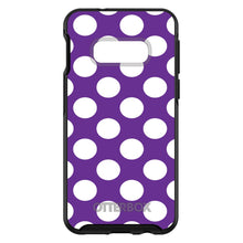 DistinctInk™ OtterBox Symmetry Series Case for Apple iPhone / Samsung Galaxy / Google Pixel - White & Purple Polka Dots