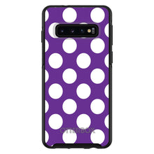 DistinctInk™ OtterBox Symmetry Series Case for Apple iPhone / Samsung Galaxy / Google Pixel - White & Purple Polka Dots