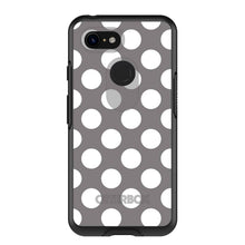 DistinctInk™ OtterBox Symmetry Series Case for Apple iPhone / Samsung Galaxy / Google Pixel - White & Grey Polka Dots