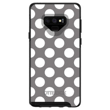 DistinctInk™ OtterBox Symmetry Series Case for Apple iPhone / Samsung Galaxy / Google Pixel - White & Grey Polka Dots