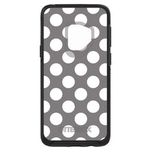 DistinctInk™ OtterBox Symmetry Series Case for Apple iPhone / Samsung Galaxy / Google Pixel - White & Grey Polka Dots