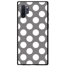 DistinctInk® Hard Plastic Snap-On Case for Apple iPhone or Samsung Galaxy - White & Grey Polka Dots