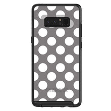 DistinctInk™ OtterBox Symmetry Series Case for Apple iPhone / Samsung Galaxy / Google Pixel - White & Grey Polka Dots