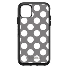 DistinctInk™ OtterBox Symmetry Series Case for Apple iPhone / Samsung Galaxy / Google Pixel - White & Grey Polka Dots
