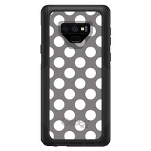 DistinctInk™ OtterBox Commuter Series Case for Apple iPhone or Samsung Galaxy - White & Grey Polka Dots