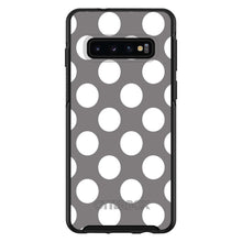DistinctInk™ OtterBox Symmetry Series Case for Apple iPhone / Samsung Galaxy / Google Pixel - White & Grey Polka Dots