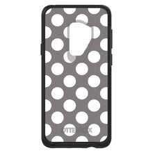 DistinctInk™ OtterBox Symmetry Series Case for Apple iPhone / Samsung Galaxy / Google Pixel - White & Grey Polka Dots