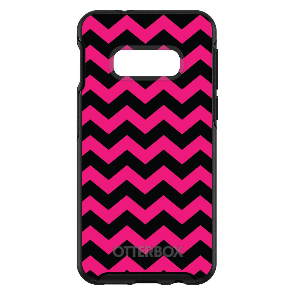 Black Hot Pink Chevron Stripes OtterBox Symmetry Case for iPhone & Galaxy, view 7