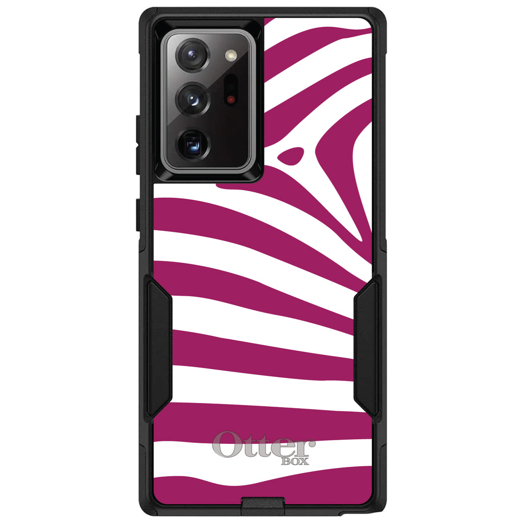 Fuchsia & White Zebra Skin Stripes OtterBox Commuter Case for iPhone & Galaxy, view 12