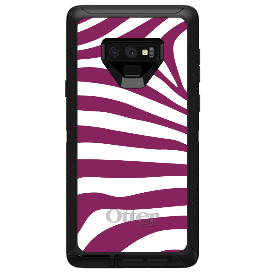 Fuchsia & White Zebra Skin Stripes OtterBox Defender Case for iPhone & Galaxy, view 16