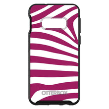 DistinctInk™ OtterBox Symmetry Series Case for Apple iPhone / Samsung Galaxy / Google Pixel - Fuchsia & White Zebra Skin Stripes