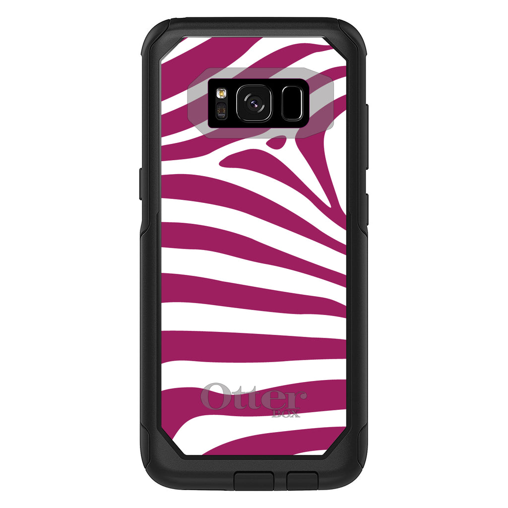 Fuchsia & White Zebra Skin Stripes OtterBox Commuter Case for iPhone & Galaxy, view 10