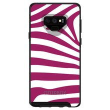 DistinctInk™ OtterBox Symmetry Series Case for Apple iPhone / Samsung Galaxy / Google Pixel - Fuchsia & White Zebra Skin Stripes
