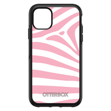DistinctInk™ OtterBox Symmetry Series Case for Apple iPhone / Samsung Galaxy / Google Pixel - Pink & White Zebra Skin Stripes