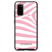 DistinctInk™ OtterBox Symmetry Series Case for Apple iPhone / Samsung Galaxy / Google Pixel - Pink & White Zebra Skin Stripes