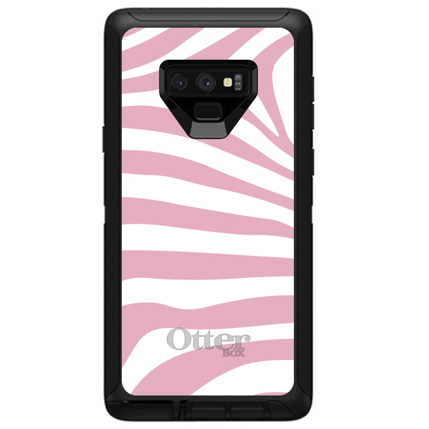 Pink & White Zebra Skin Stripes OtterBox Defender Case for iPhone & Galaxy, view 16