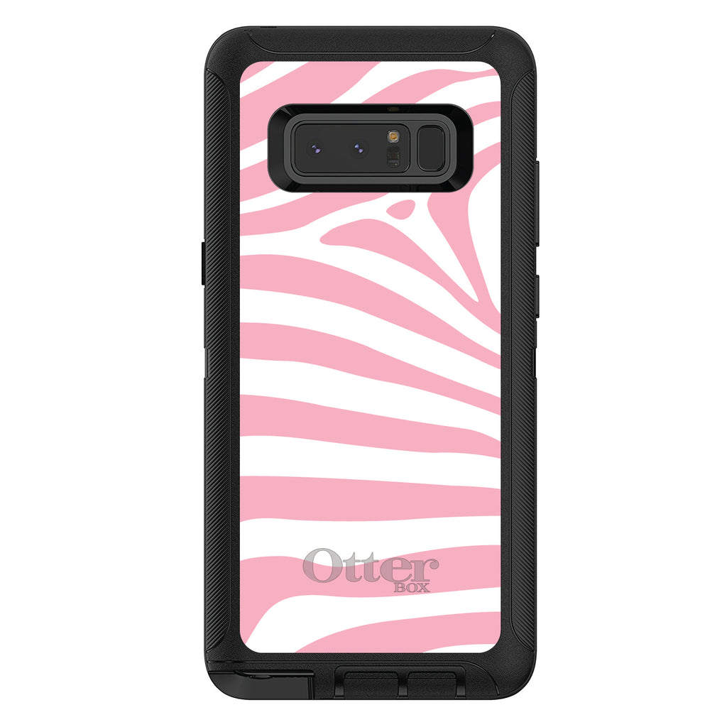 Pink & White Zebra Skin Stripes OtterBox Defender Case for iPhone & Galaxy, view 17
