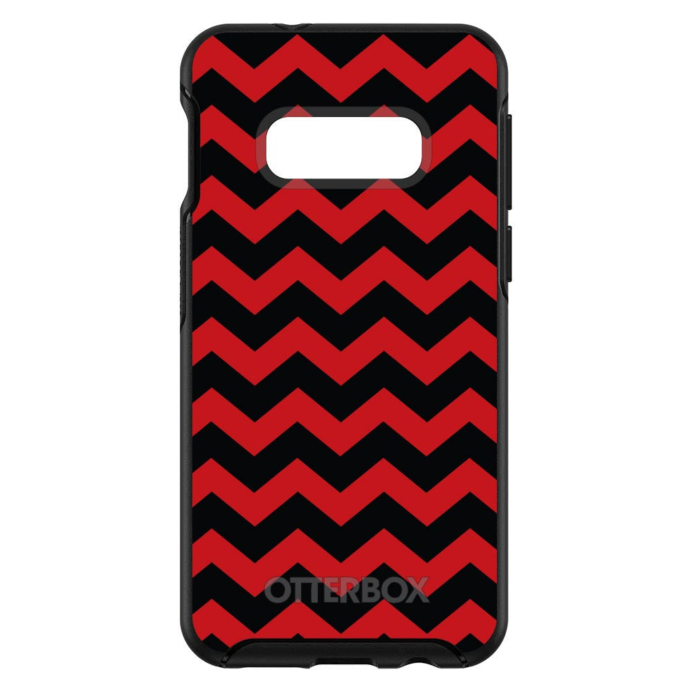 Black Red Chevron Stripes OtterBox Symmetry Case for iPhone & Galaxy, view 7