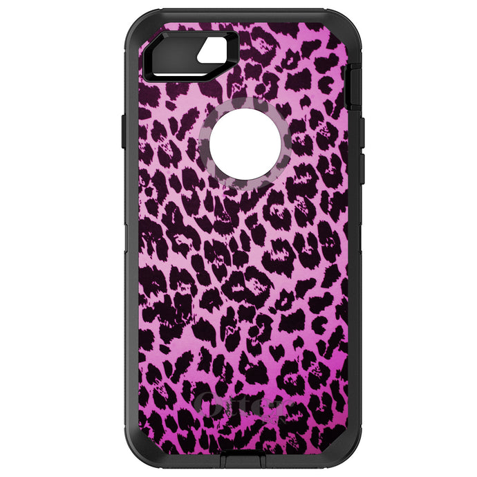 DistinctInk™ OtterBox Defender Series Case for Apple iPhone / Samsung Galaxy / Google Pixel - Pink Purple Leopard Skin Spots