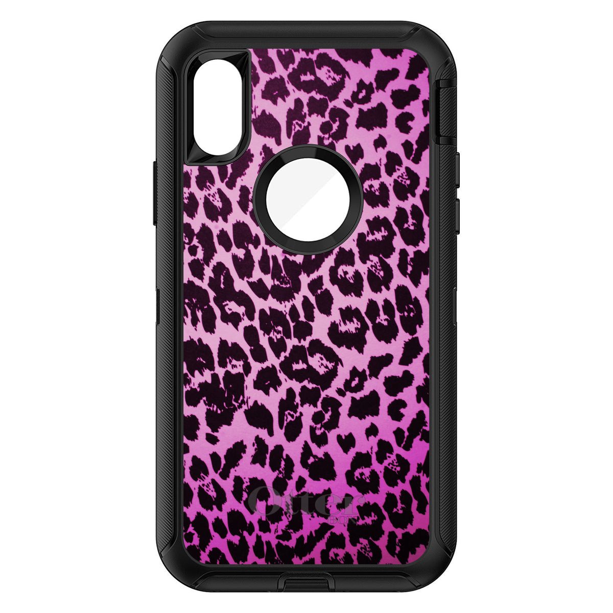 Pink Purple Leopard Skin Spots OtterBox Defender Case for iPhone & Galaxy, view 3