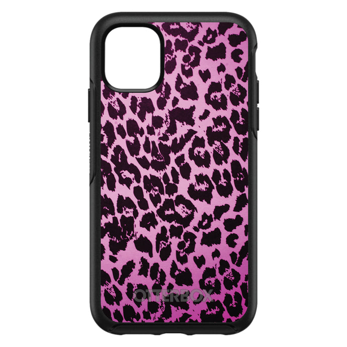 DistinctInk™ OtterBox Symmetry Series Case for Apple iPhone / Samsung Galaxy / Google Pixel - Pink Purple Leopard Skin Spots