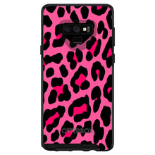 DistinctInk™ OtterBox Symmetry Series Case for Apple iPhone / Samsung Galaxy / Google Pixel - Hot Pink Black Leopard Skin Spots