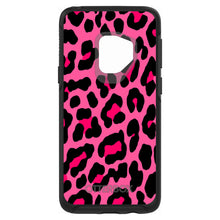DistinctInk™ OtterBox Symmetry Series Case for Apple iPhone / Samsung Galaxy / Google Pixel - Hot Pink Black Leopard Skin Spots
