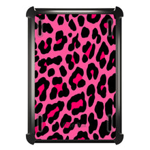 DistinctInk™ OtterBox Defender Series Case for Apple iPad / iPad Pro / iPad Air / iPad Mini - Hot Pink Black Leopard Skin Spots