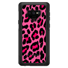 DistinctInk™ OtterBox Commuter Series Case for Apple iPhone or Samsung Galaxy - Hot Pink Black Leopard Skin Spots