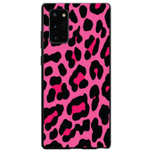 DistinctInk® Hard Plastic Snap-On Case for Apple iPhone or Samsung Galaxy - Hot Pink Black Leopard Skin Spots