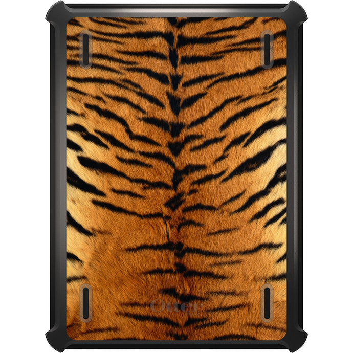 DistinctInk™ OtterBox Defender Series Case for Apple iPad / iPad Pro / iPad Air / iPad Mini - Yellow Black Tiger Fur Skin
