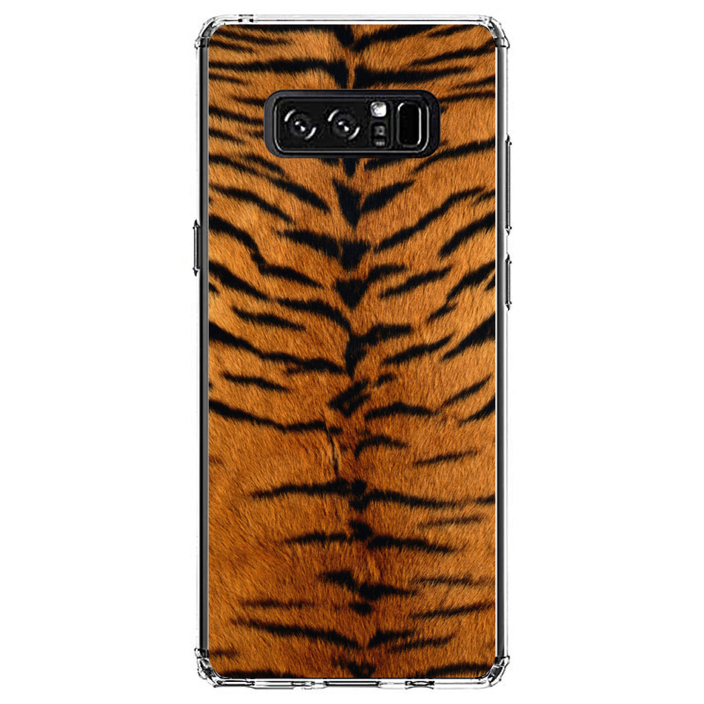 Yellow Black Tiger Fur Skin Print Clear Shockproof iPhone Case, view 12