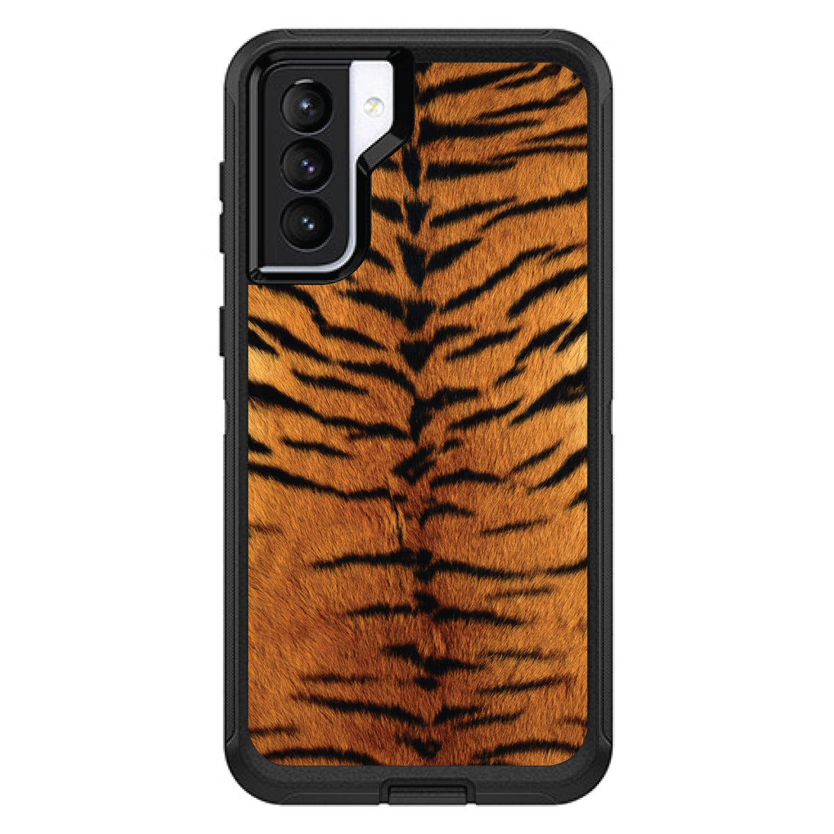 Yellow Black Tiger Fur Skin OtterBox Defender Case for iPhone & Galaxy, view 6