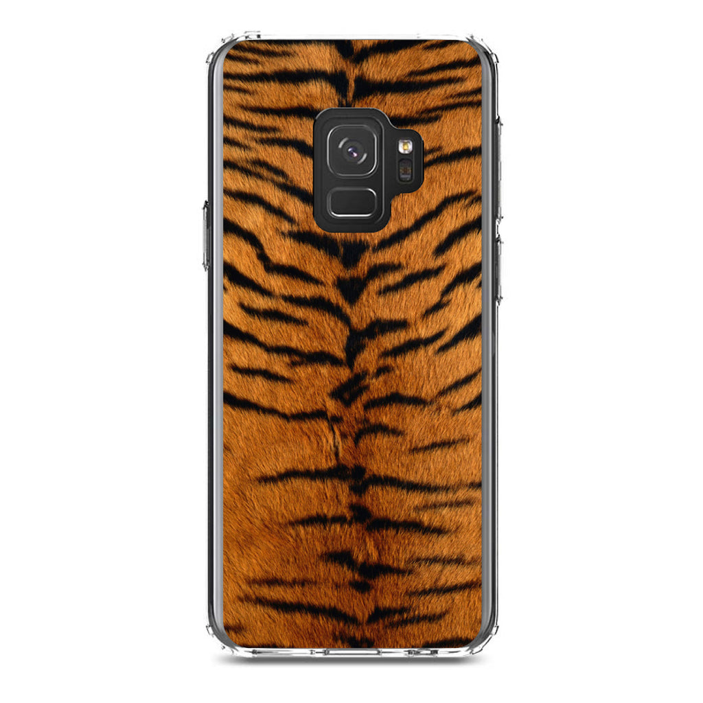 Yellow Black Tiger Fur Skin Print Clear Shockproof iPhone Case, view 19