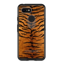 DistinctInk™ OtterBox Symmetry Series Case for Apple iPhone / Samsung Galaxy / Google Pixel - Yellow Black Tiger Fur Skin