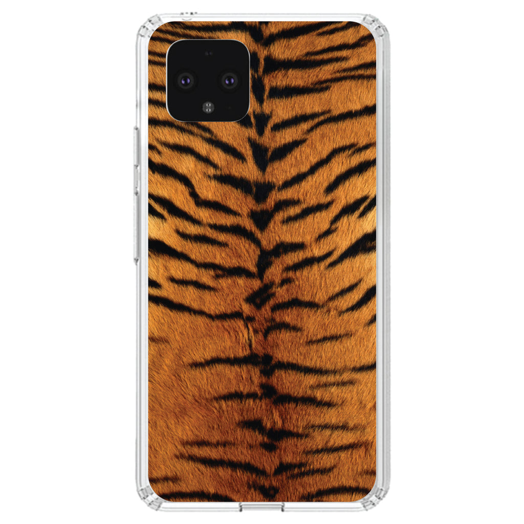 Yellow Black Tiger Fur Skin Print Clear Shockproof iPhone Case, view 23