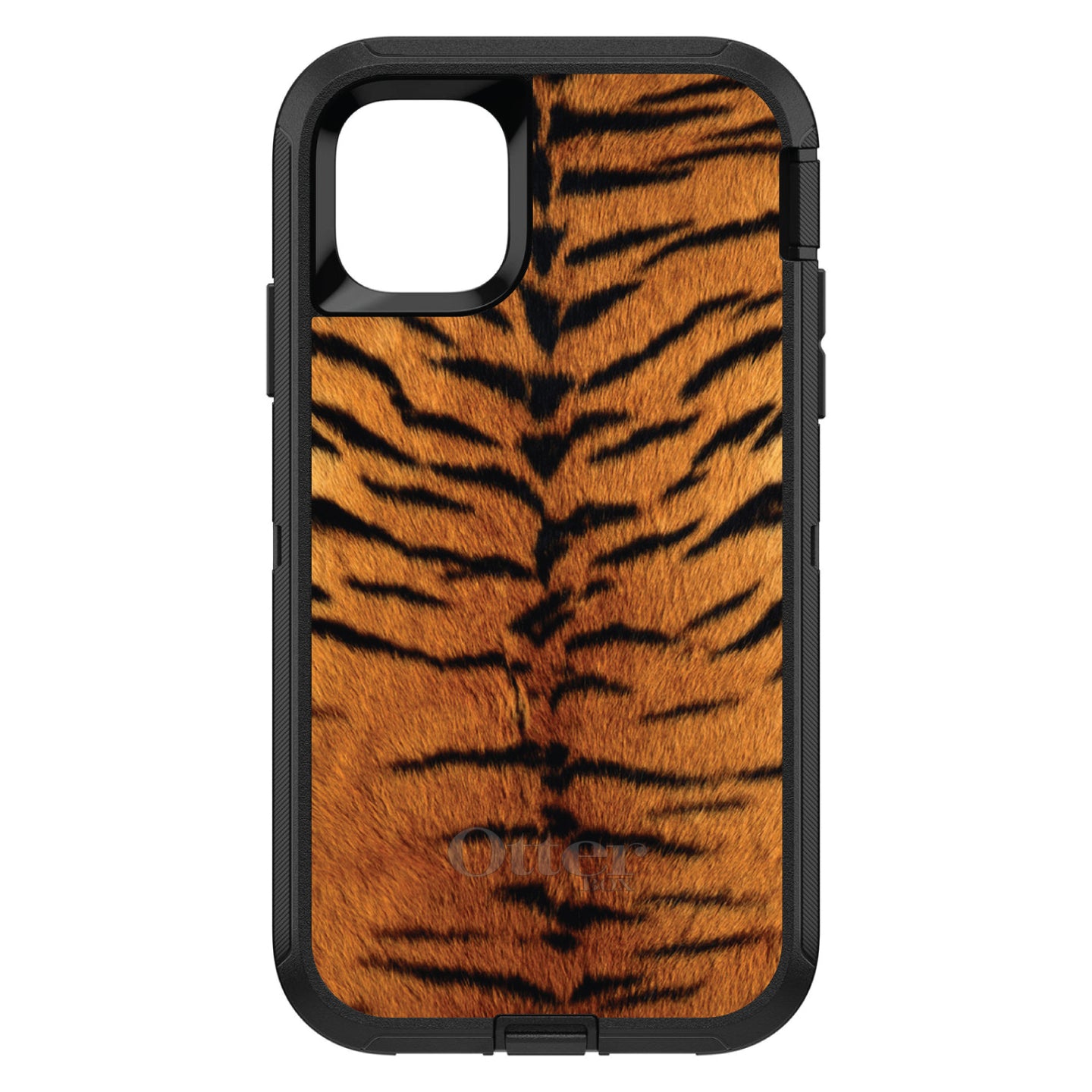DistinctInk™ OtterBox Defender Series Case for Apple iPhone / Samsung Galaxy / Google Pixel - Yellow Black Tiger Fur Skin
