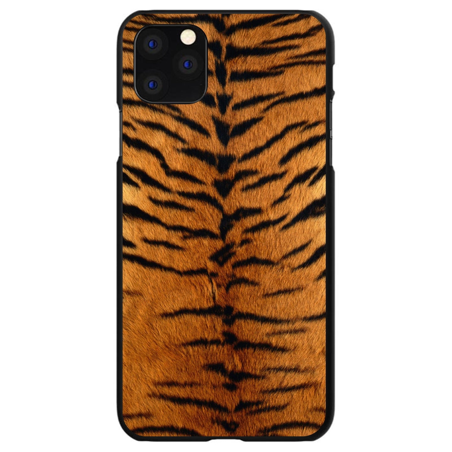 DistinctInk® Hard Plastic Snap-On Case for Apple iPhone or Samsung Galaxy - Yellow Black Tiger Fur Skin