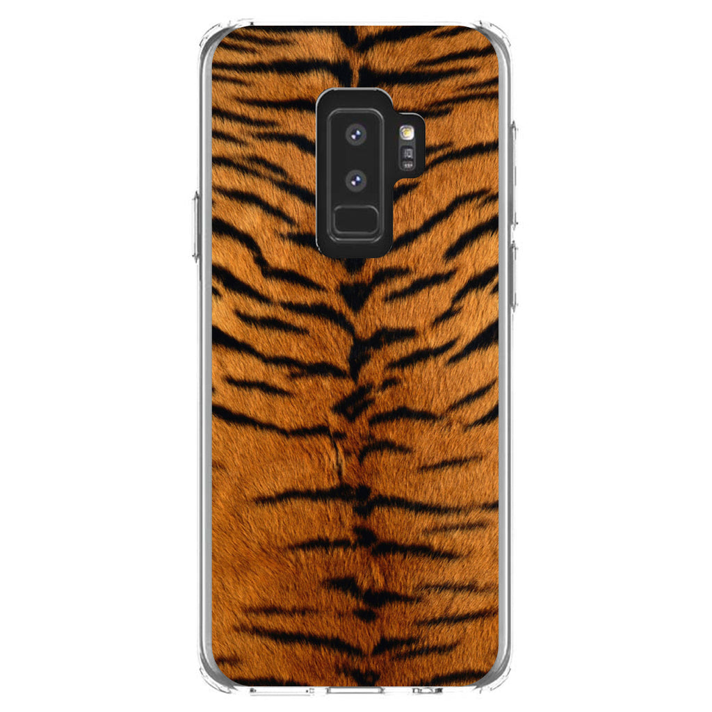 Yellow Black Tiger Fur Skin Print Clear Shockproof iPhone Case, view 20