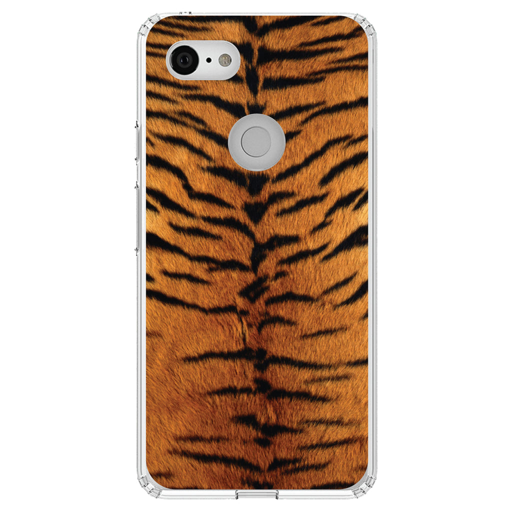 Yellow Black Tiger Fur Skin Print Clear Shockproof iPhone Case, view 22