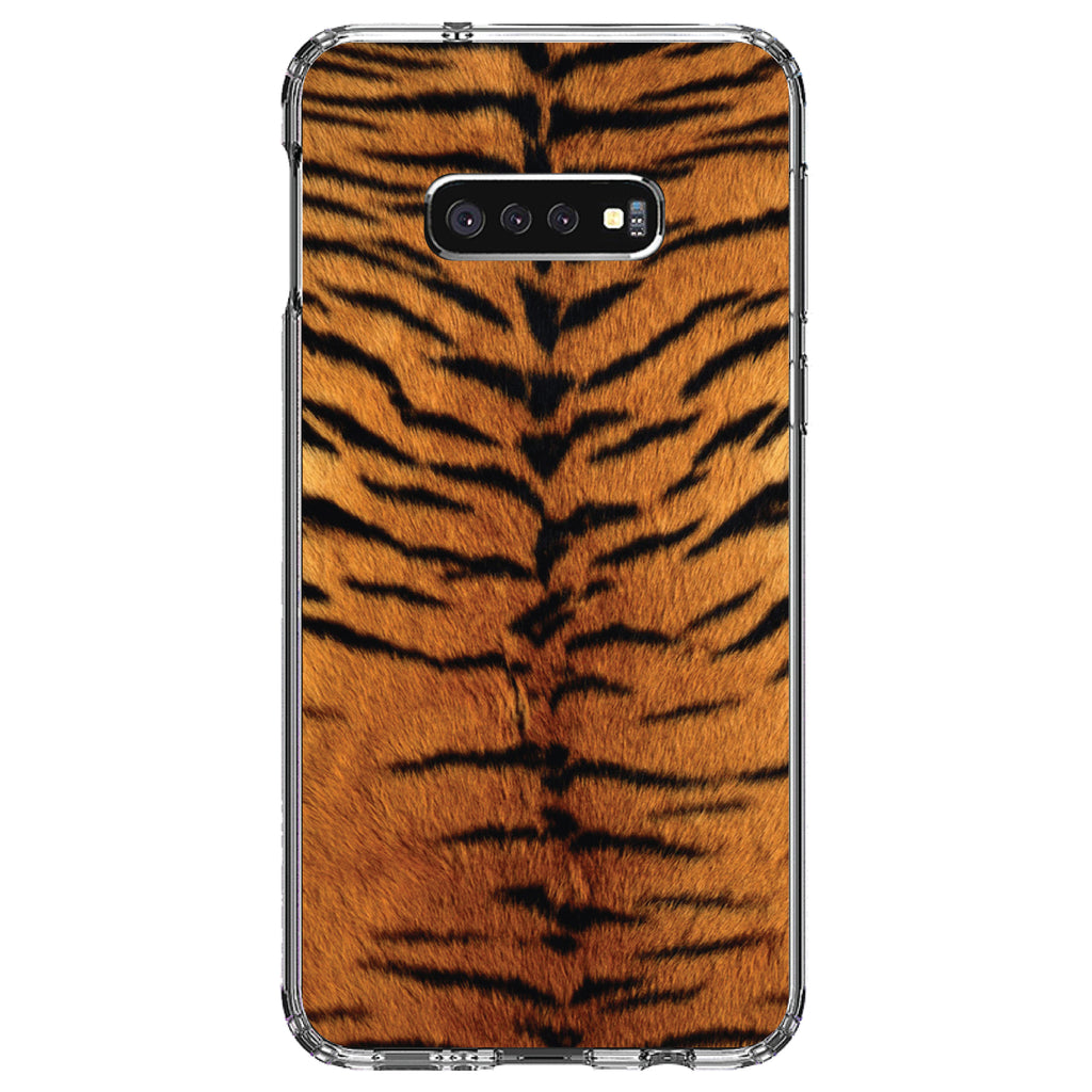 Yellow Black Tiger Fur Skin Print Clear Shockproof iPhone Case, view 18