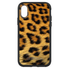 DistinctInk™ OtterBox Symmetry Series Case for Apple iPhone / Samsung Galaxy / Google Pixel - Brown Black Leopard Fur Skin