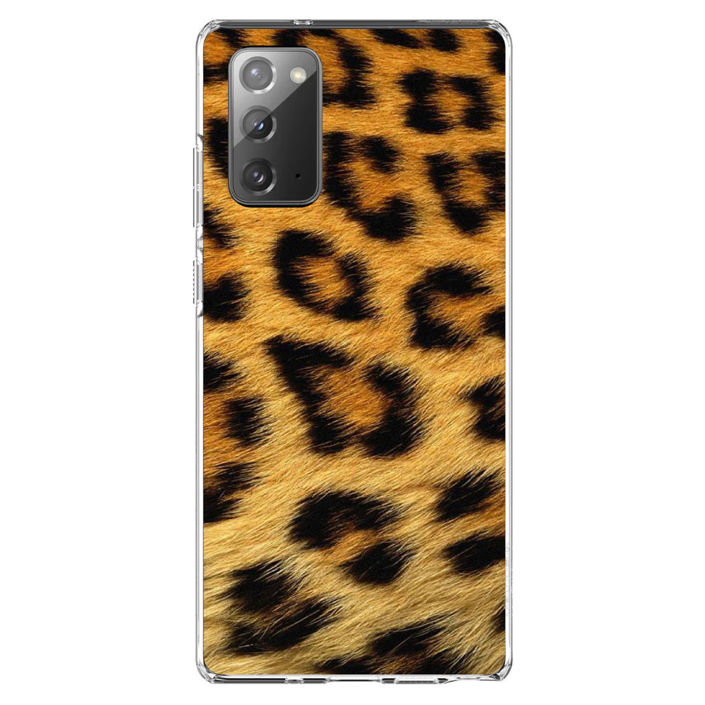 Brown Black Leopard Fur Skin Print Clear Shockproof iPhone Case, view 8