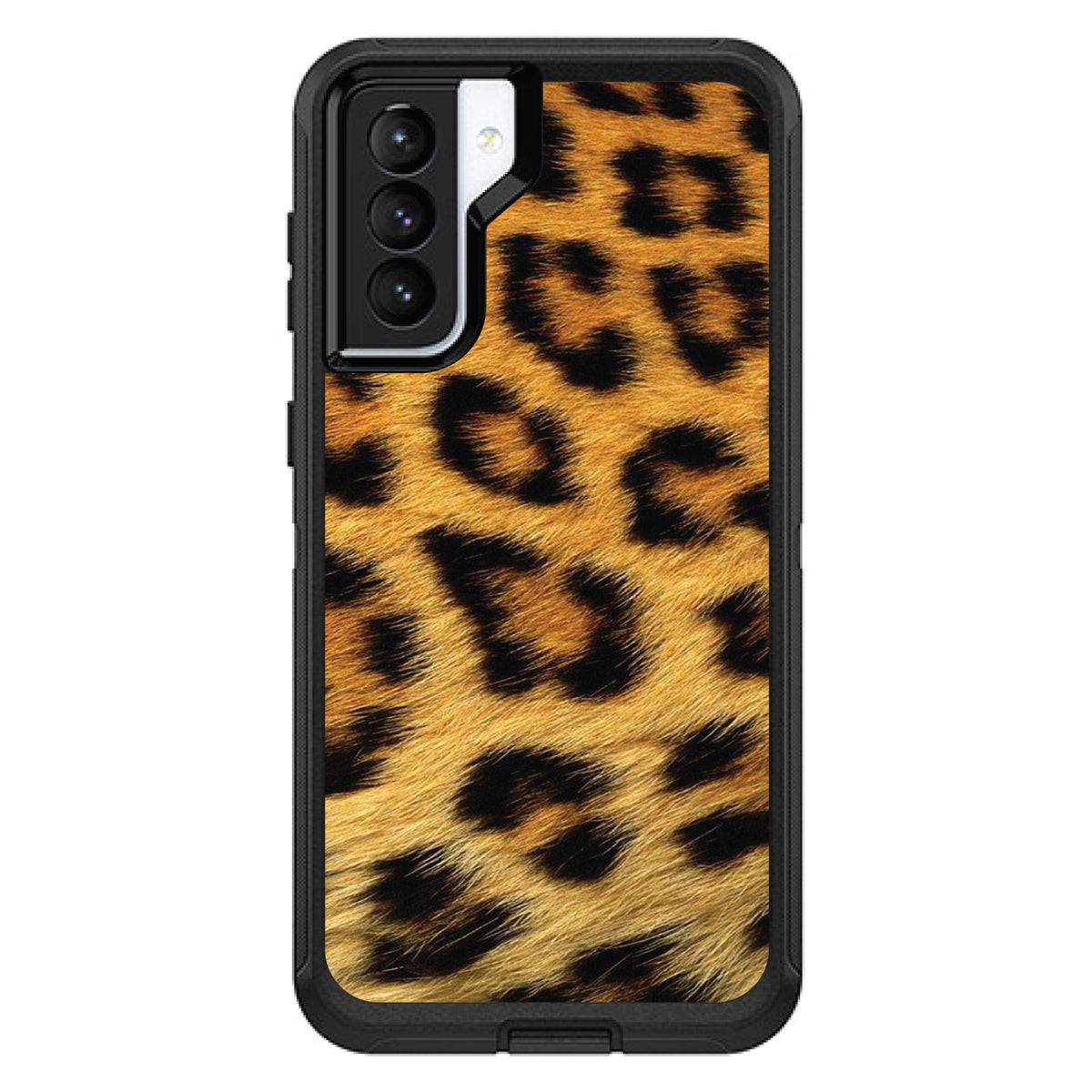 Brown Black Leopard Fur Skin OtterBox Defender Case for iPhone & Galaxy, view 6