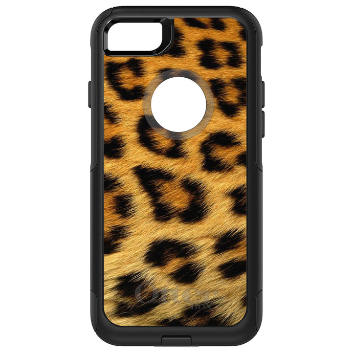 DistinctInk OtterBox Commuter Series Case for Apple iPhone or Samsung Galaxy - Brown Black Leopard Fur Skin