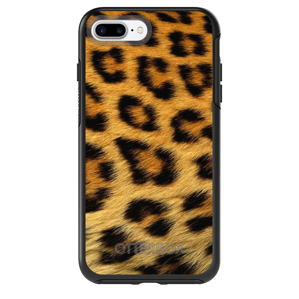 Brown Black Leopard Fur Skin OtterBox Symmetry Case for iPhone & Galaxy, view 2