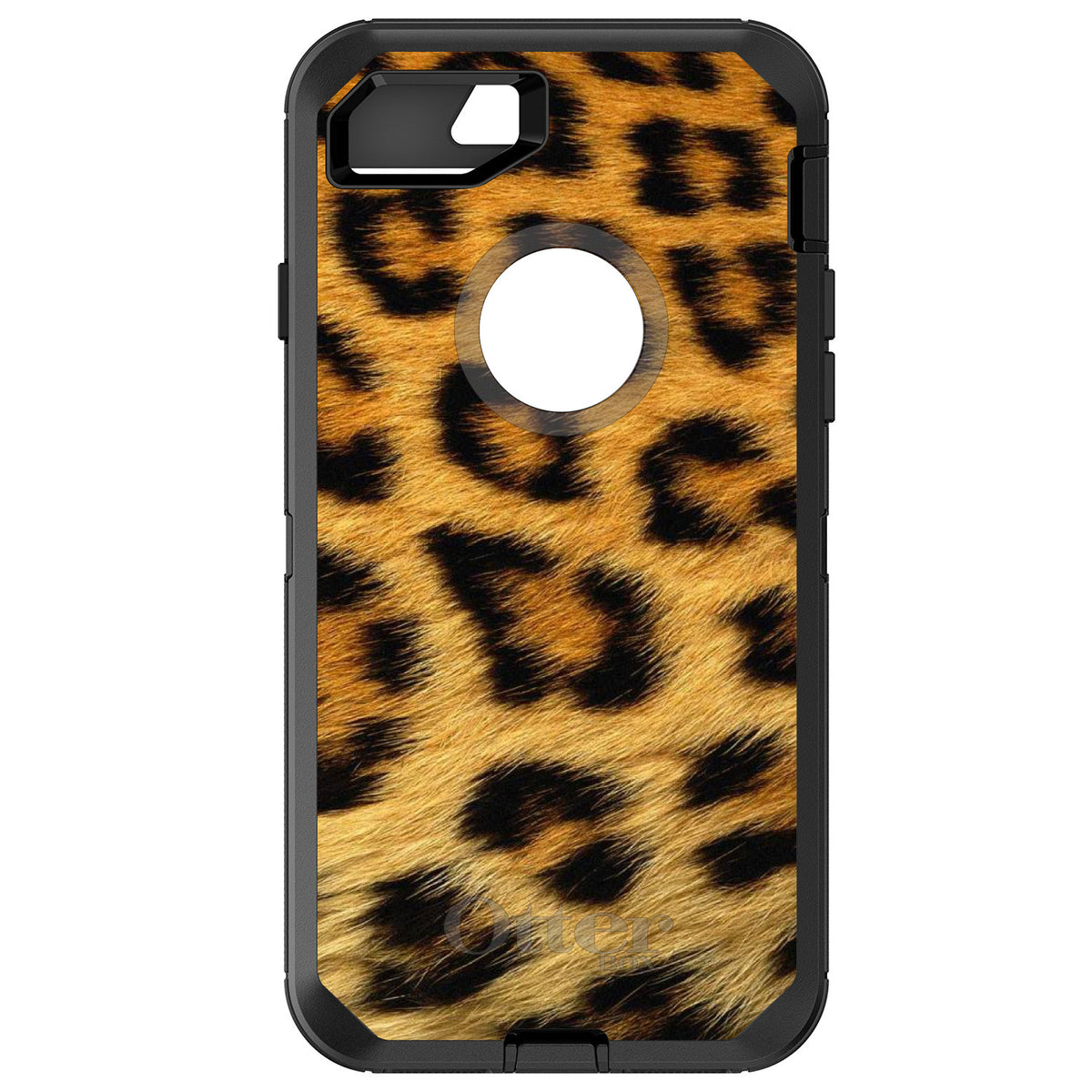 Brown Black Leopard Fur Skin OtterBox Defender Case for iPhone & Galaxy