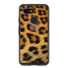 DistinctInk™ OtterBox Symmetry Series Case for Apple iPhone / Samsung Galaxy / Google Pixel - Brown Black Leopard Fur Skin