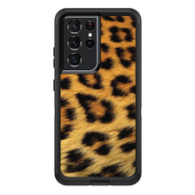 DistinctInk™ OtterBox Defender Series Case for Apple iPhone / Samsung Galaxy / Google Pixel - Brown Black Leopard Fur Skin
