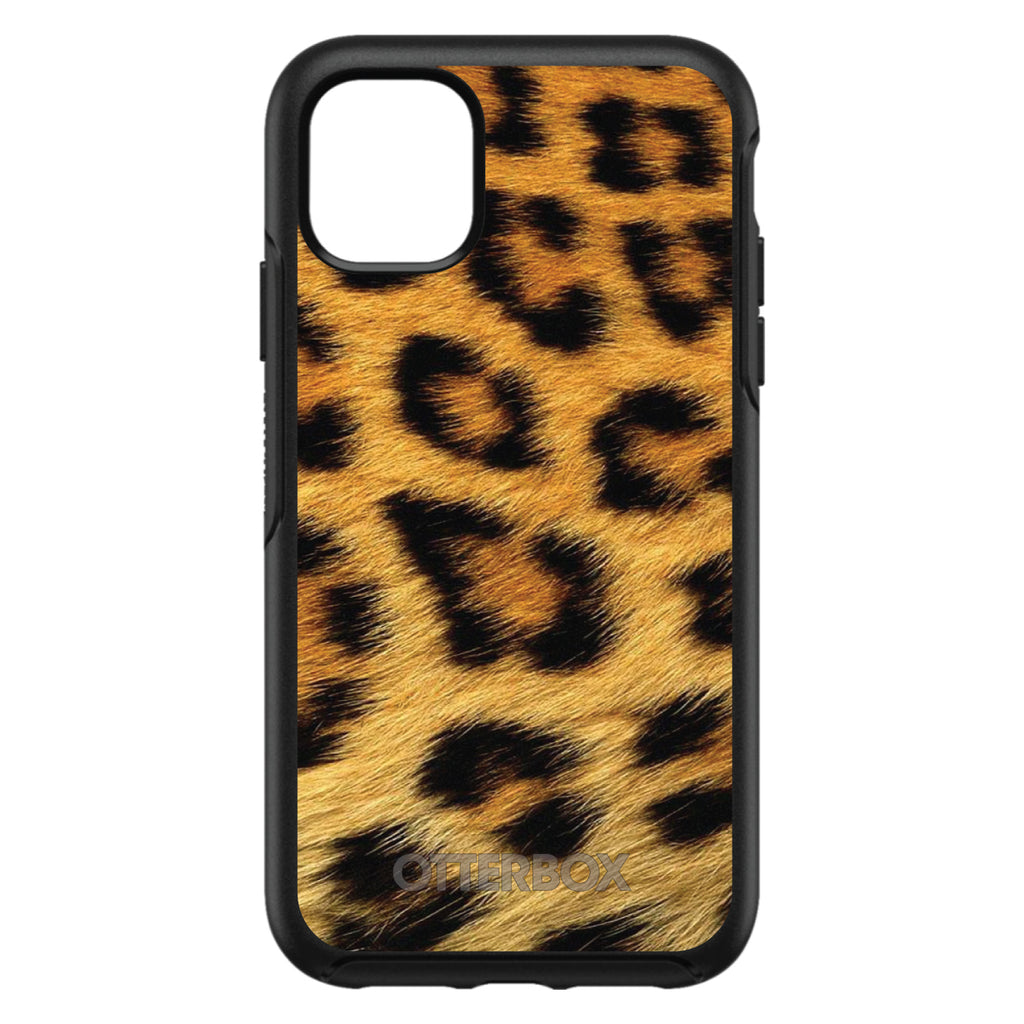 Brown Black Leopard Fur Skin OtterBox Symmetry Case for iPhone & Galaxy